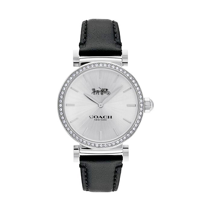 COACH Ladies Madision Quartz Watch Silver Dial w/60 Crystal Gem Stones 14503868