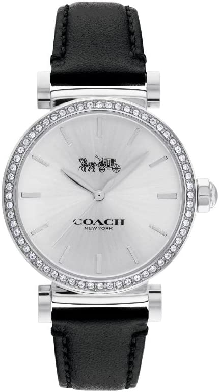 COACH Ladies Madision Quartz Watch Silver Dial w/60 Crystal Gem Stones 14503868