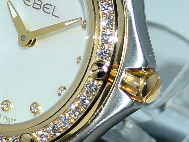 Ebel SportWave 18k Gold Swiss Quartz Watch w/Diamonds and Mother-of-Pearl Dial 1215129