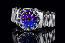 Aragon Meteorite SeaCharger SWISS Automatic Watch Heat-Treated Blue Lm't Edition