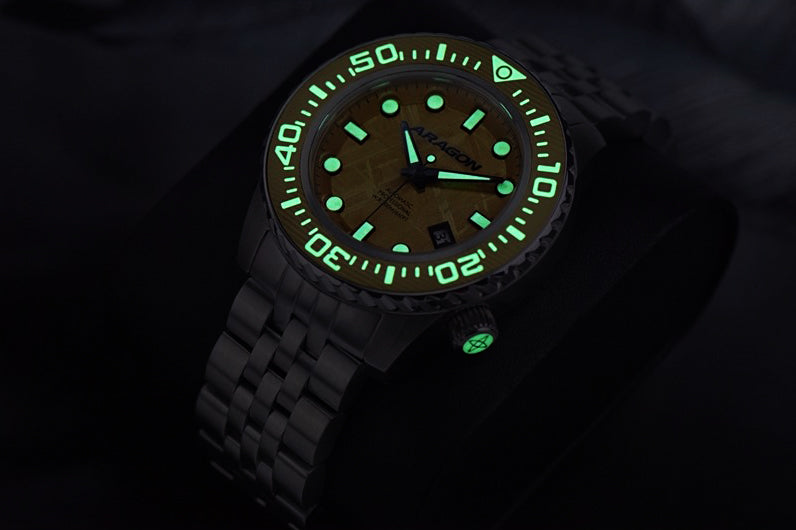 Aragon EVO Swiss Titanium Damascus Copper Meteorite Automatic Watch Lmt Ed. A265COP