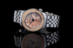 Aragon EVO Swiss Titanium Damascus Copper Meteorite Automatic Watch Lmt Ed. A265COP