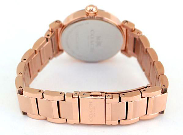 COACH Ladies Madison Watch Silver Dial - Rose Gold Case & Bracelet 14502395