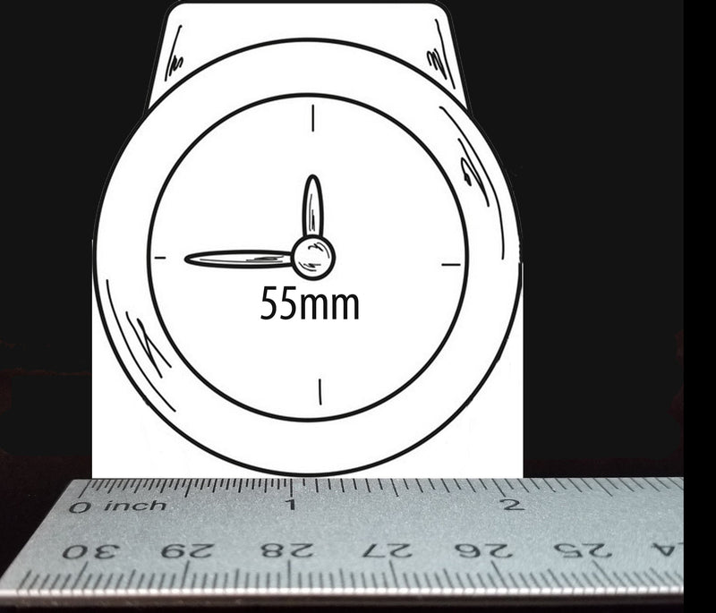 ARAGON Gauge Watch Swiss Quartz Chronograph Mens Black 55mm Gray Mult-Function Dial A177GRY