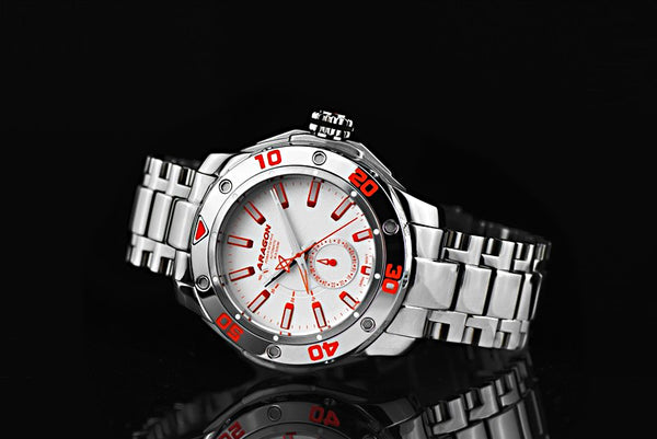 ARAGON Superjet DiveMaster 44mm Silver Dial NE57 AUTOMATIC SS Watch A344SLV
