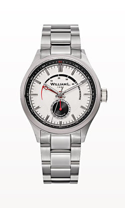 William L. 41mm White Dial NE57 Hi-End AUTOMATIC Power Reserve Stainless Watch
