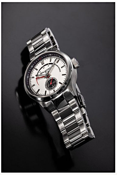 William L. 41mm White Dial NE57 Hi-End AUTOMATIC Power Reserve Stainless Watch